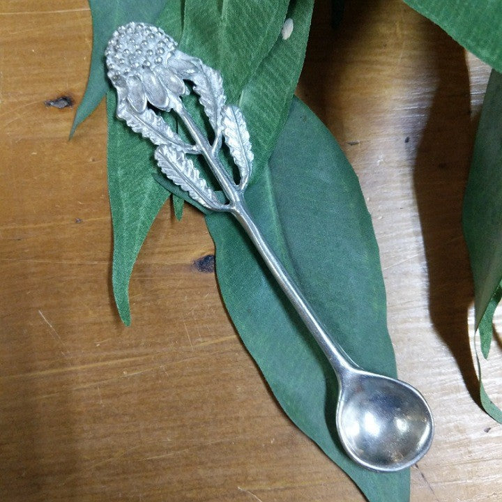 AUSTRALIAN MADE SILVER PEWTER OLIVE SPOON