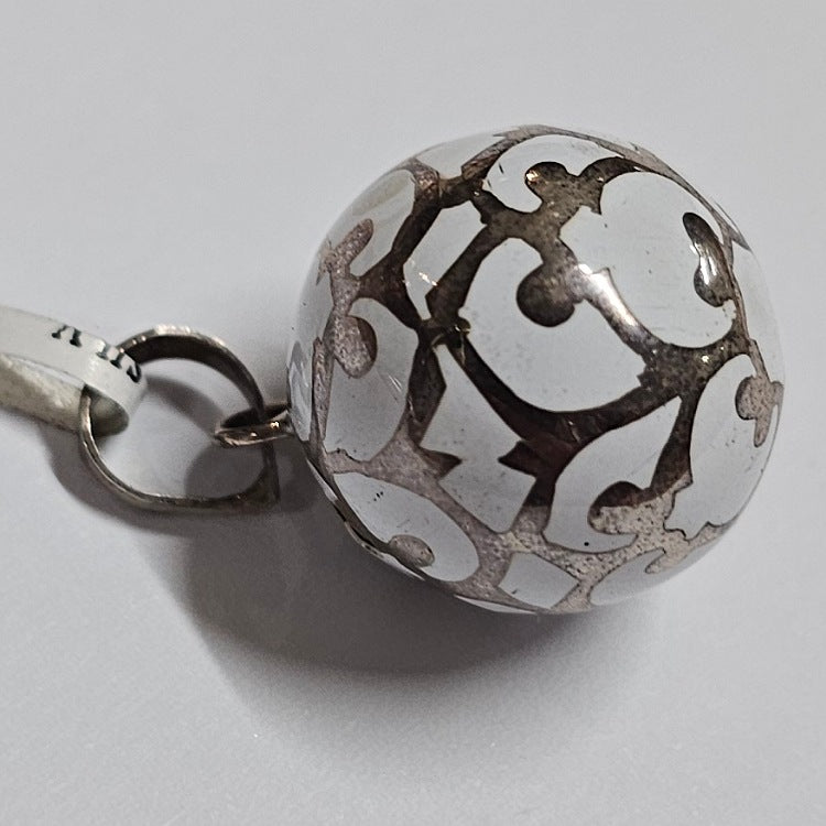 HARMONY BALL STERLING SILVER WHITE LACE