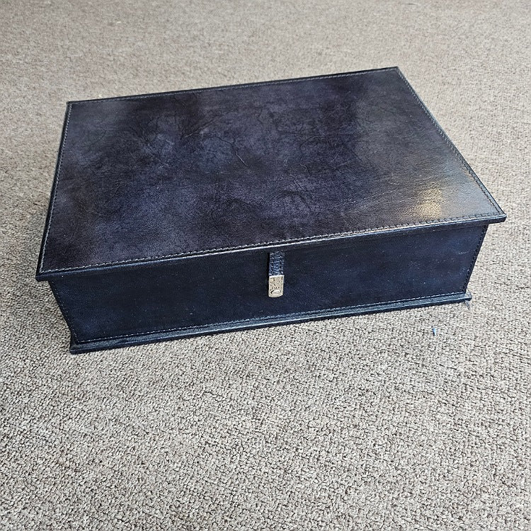 LEATHER DOCUMENT BOX
