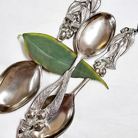 AUSTRALIAN MADE PEWTER SERVING SPOON