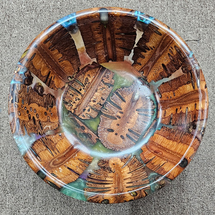 BANKSIA AND RESIN BOWL 26 CM