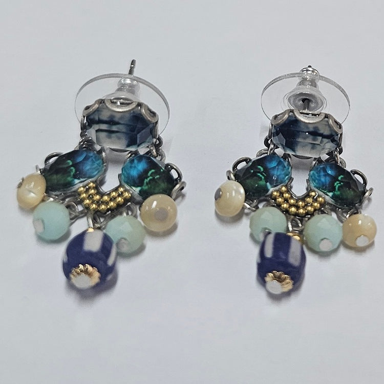 AYALABAR EARRINGS SEA GREENS BLUES
