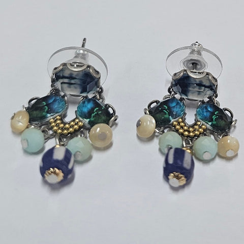 AYALABAR EARRINGS SEA GREENS BLUES