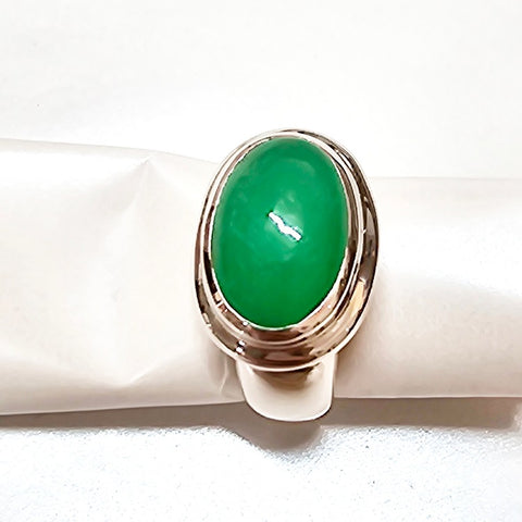 RING CHRYSOPRASE SIZE 7.5