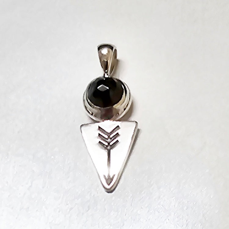 ENTIA PENDANT SMALL BLACK AUSTRALIAN SPINEL