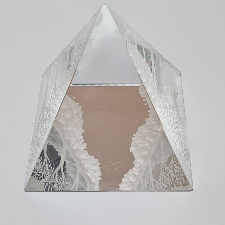 ETCHED ACRYLIC PYRAMID