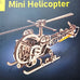 UGEARS WOODEN HELICOPTER MODEL