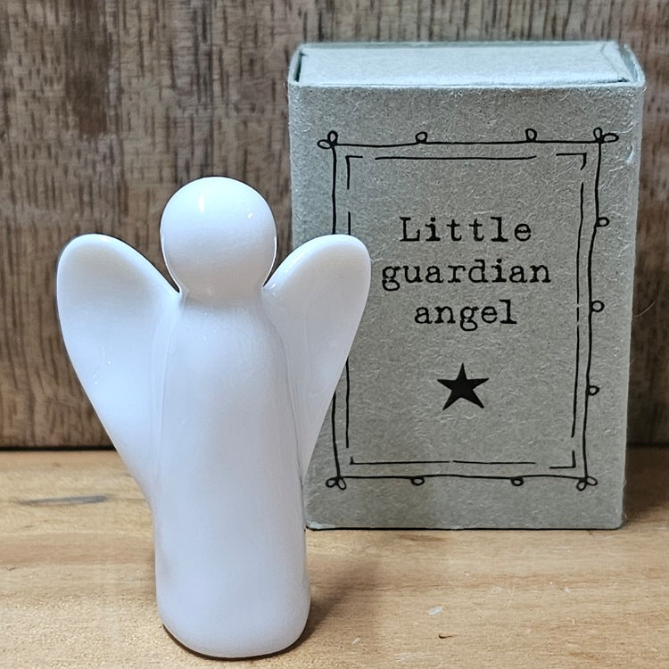 LITTLE GUARDIAN ANGEL IN A MATCHBOX CERAMIC