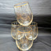 SET 4 GOLD DOTTI GLASSES TUMBLERS