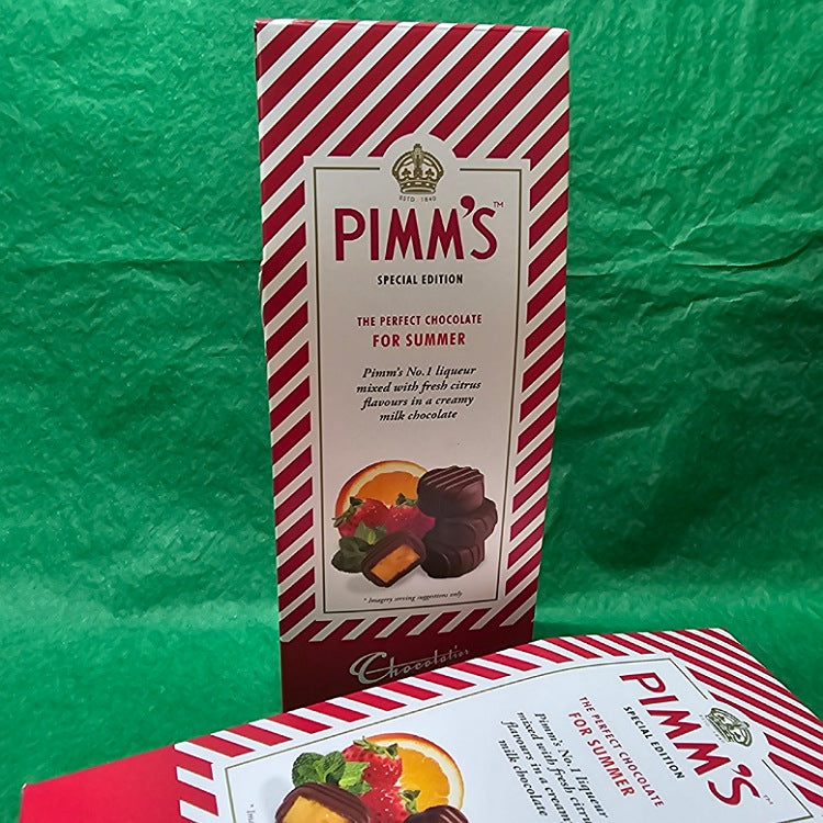 MILK CHOCOLATE TRUFFLES WITH PIMMS FLAVOURED LIQUEUR