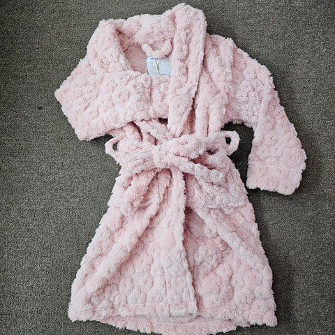 BATH ROBE PINK CHILD AGE 7-10