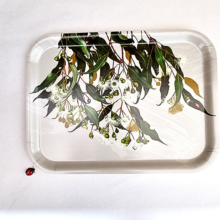 BIRCH WOOD TRAY RECTANGULAR MERYL BELL PAINTING