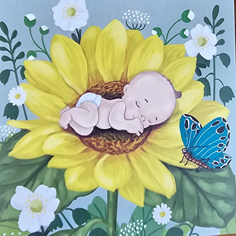 MINI GIFT CARD BABY FLOWER