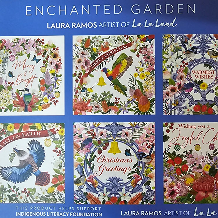 PACK SIX ILLUSTRATED CHRISTMAS CARDS