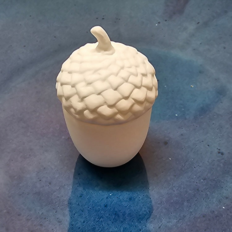 ACORN BOX WHITE PORCELAIN