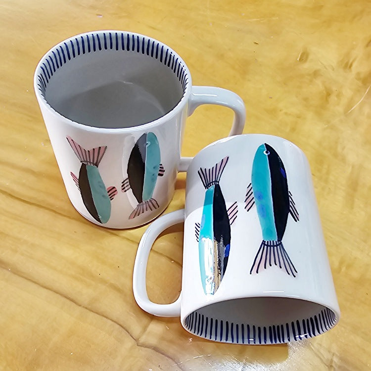 JONES AND CO MUG FISH PRINT