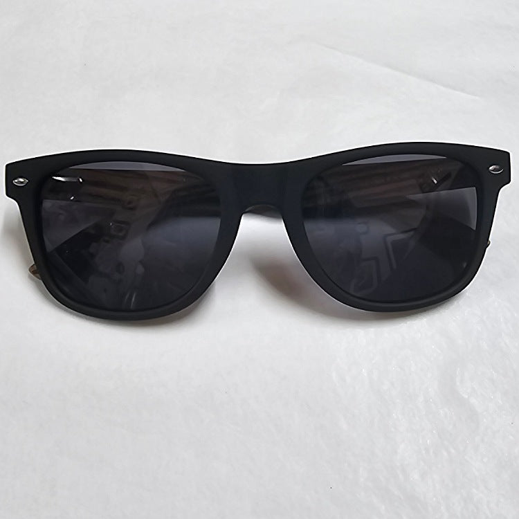 POLARISED SUNGLASSES WOODEN ARMS