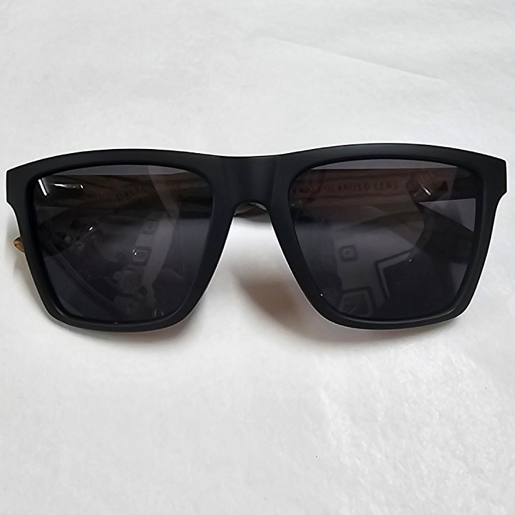 POLARISED SUNGLASSES WOODEN ARMS