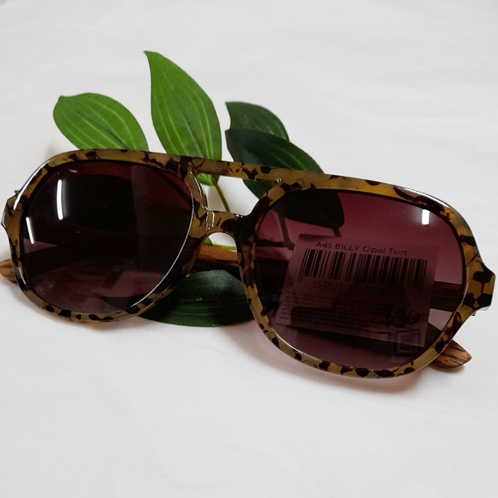 POLARISED SUNGLASSES WOODEN ARMS