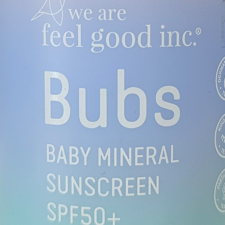 WE ARE FEEL GOOD BUBS BABY MINERAL SUNSCREEN SP50+