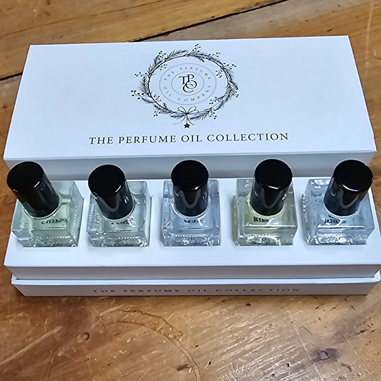 PERFUME OIL GIFT BOX FIVE FRAGRANCES