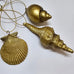 CHRISTMAS DECORATION GOLD SHELL