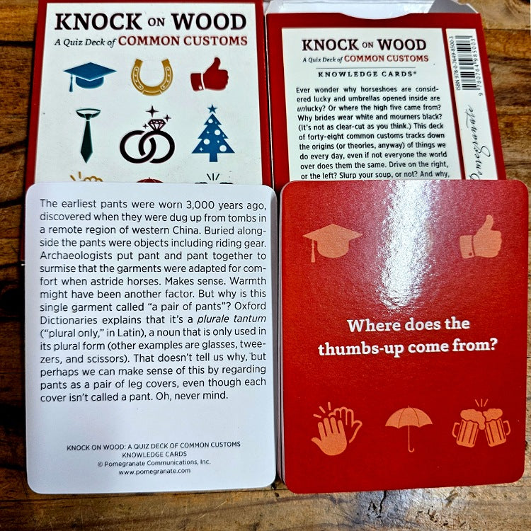 QUIZ CARDS KNOCK ON WOOD