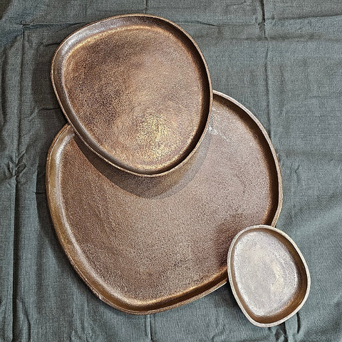 GOLD PLATTER ORGANIC SHAPE