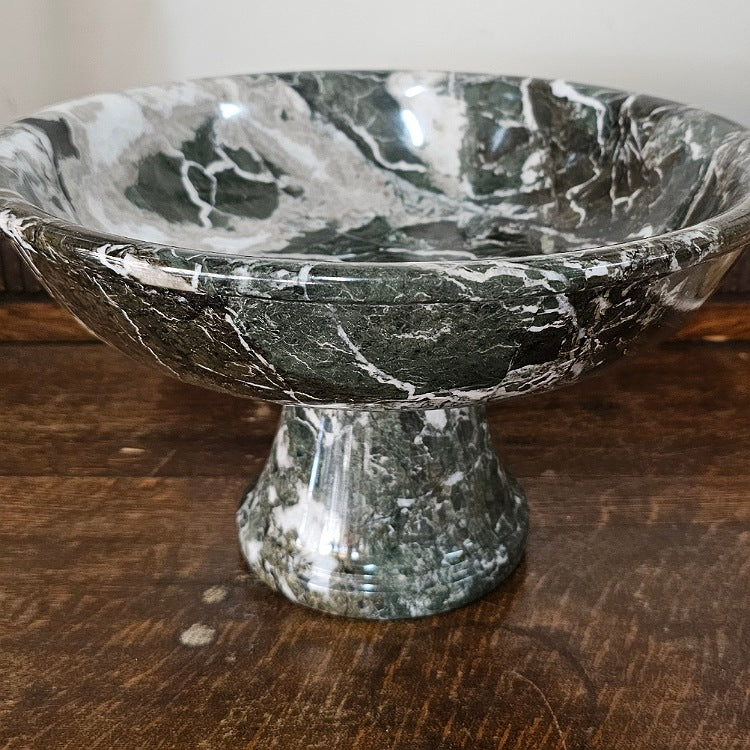 MARBLE FRUIT TRAY ON STAND