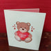 POP UP CARD I LOVE YOU TEDDY