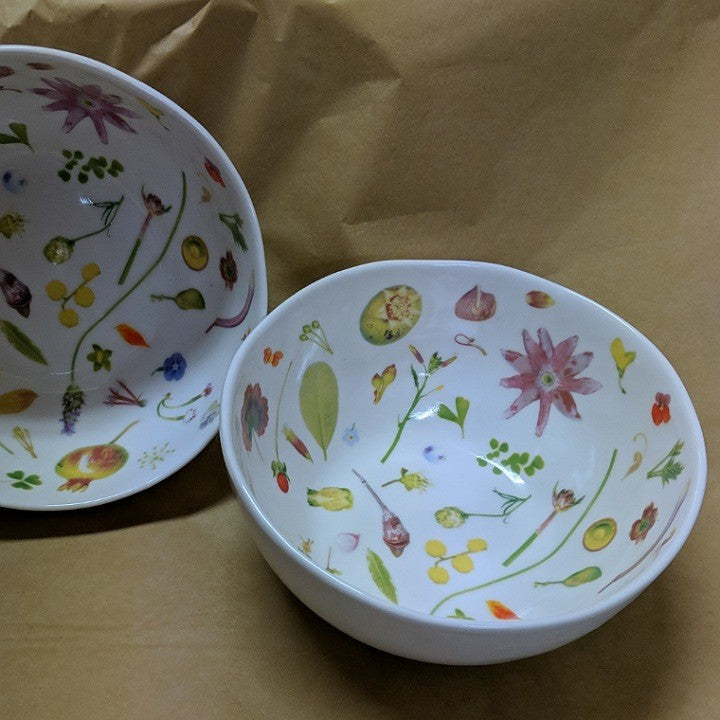 FLORAL FORAGER SIDE BOWL SET TWO