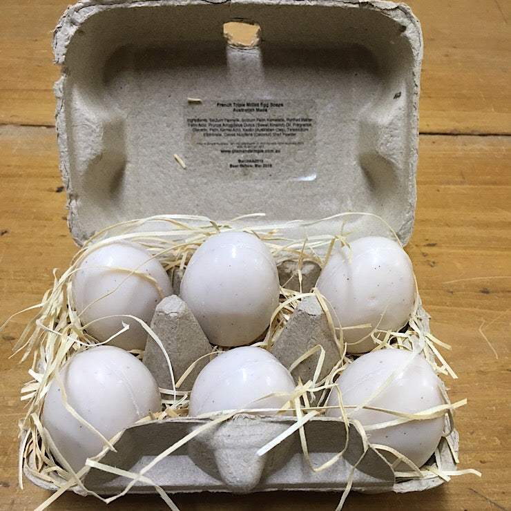 1/2 DOZ DUCK EGG CARTON IVORY