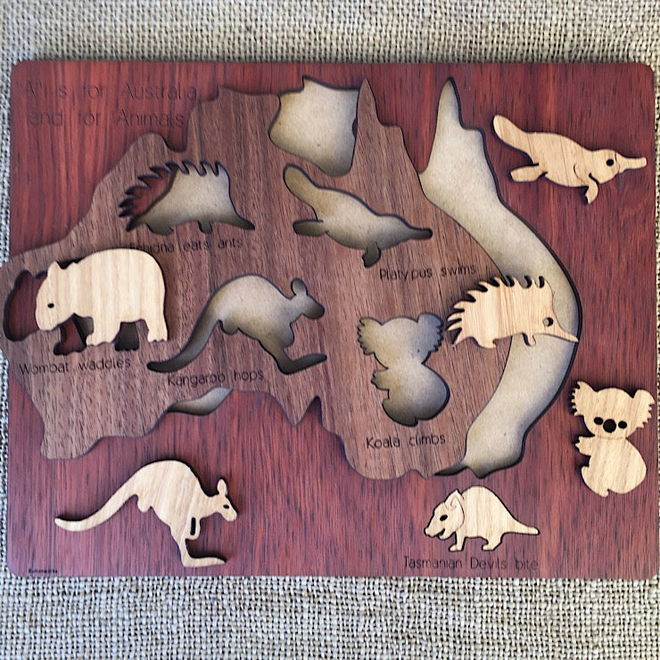 ANIMAL MAP PUZZLE