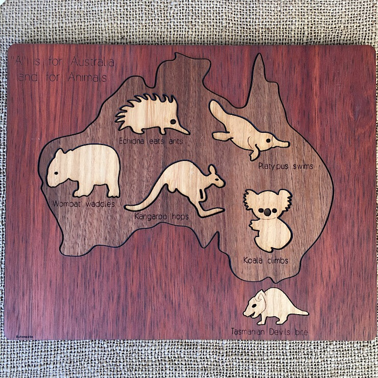 ANIMAL MAP PUZZLE