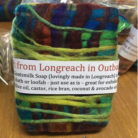 WOOL FELTED GOATSMILK SOAP