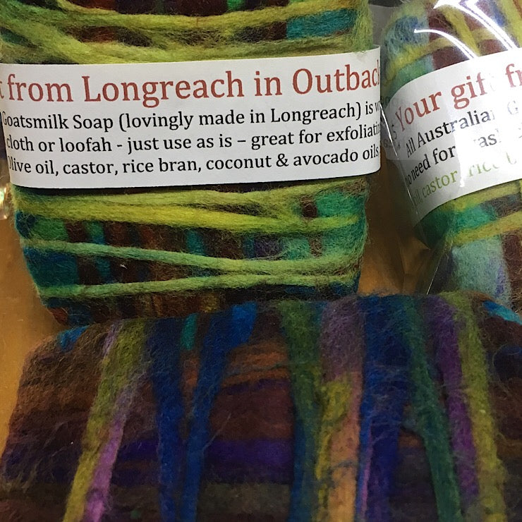 WOOL FELTED GOATSMILK SOAP