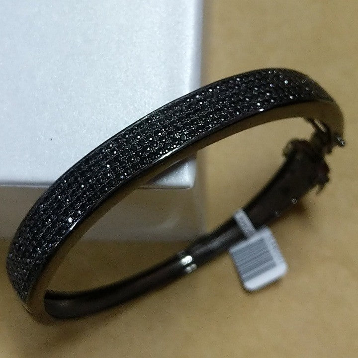 BIANC BRACELET BLACK RHODIUM PLATED