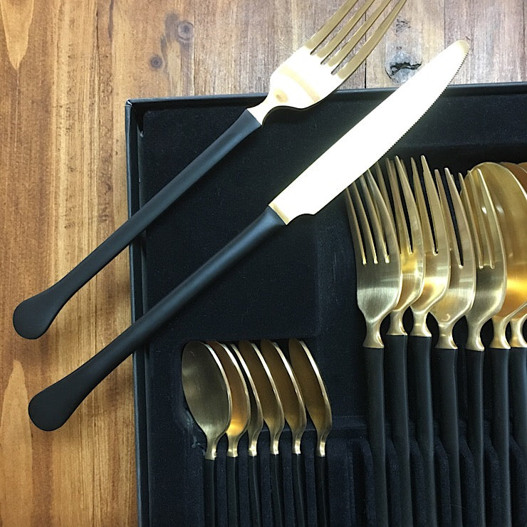 HERDMAR 24 PIECE STAINLESS STEEL CUTLERY SET