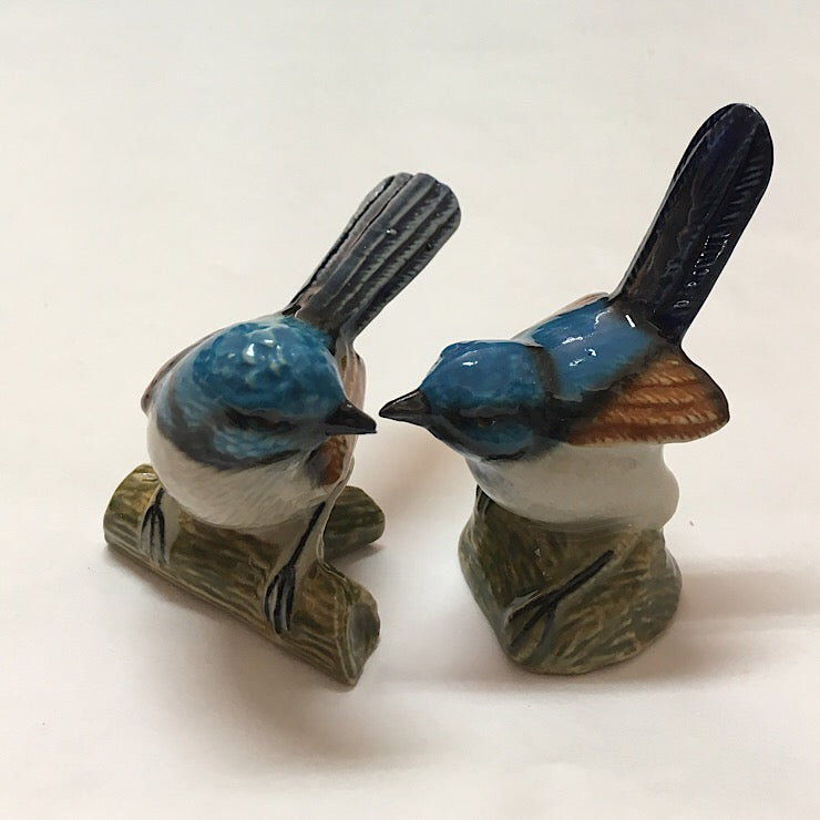 PORCELAIN FIGURINES BLUE WRENS