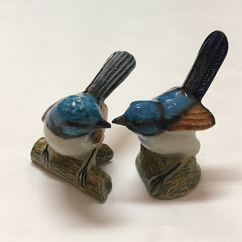 PORCELAIN FIGURINES BLUE WRENS