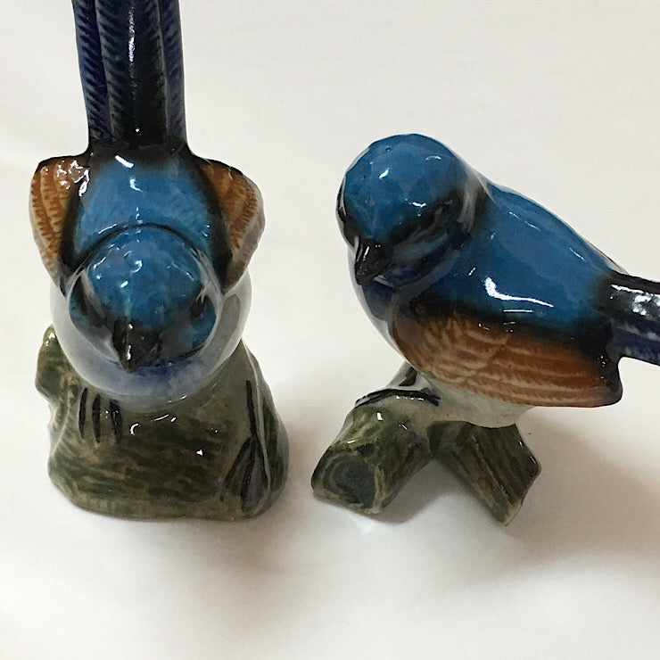 PORCELAIN FIGURINES BLUE WRENS