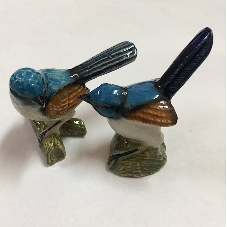 PORCELAIN FIGURINES BLUE WRENS