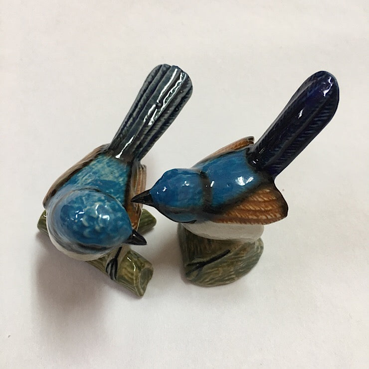 PORCELAIN FIGURINES BLUE WRENS