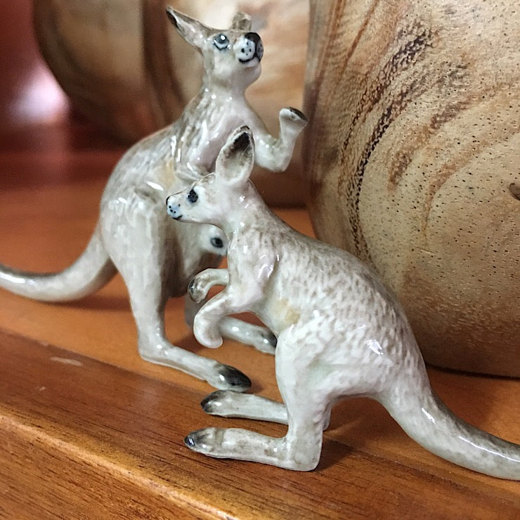 PORCELAIN TRINKET KANGAROO WITH JOEYS