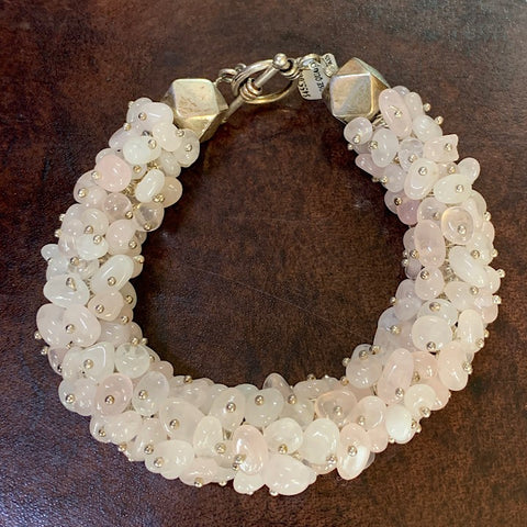 ROSE QUARTZ ROPE BRACELET