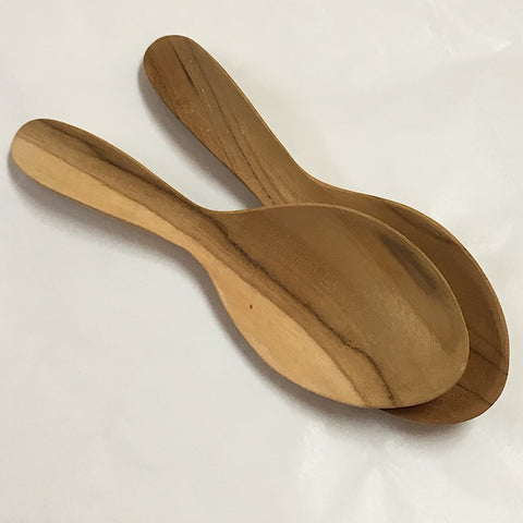 TEAK SCOOP SMALL SERVING SPOON