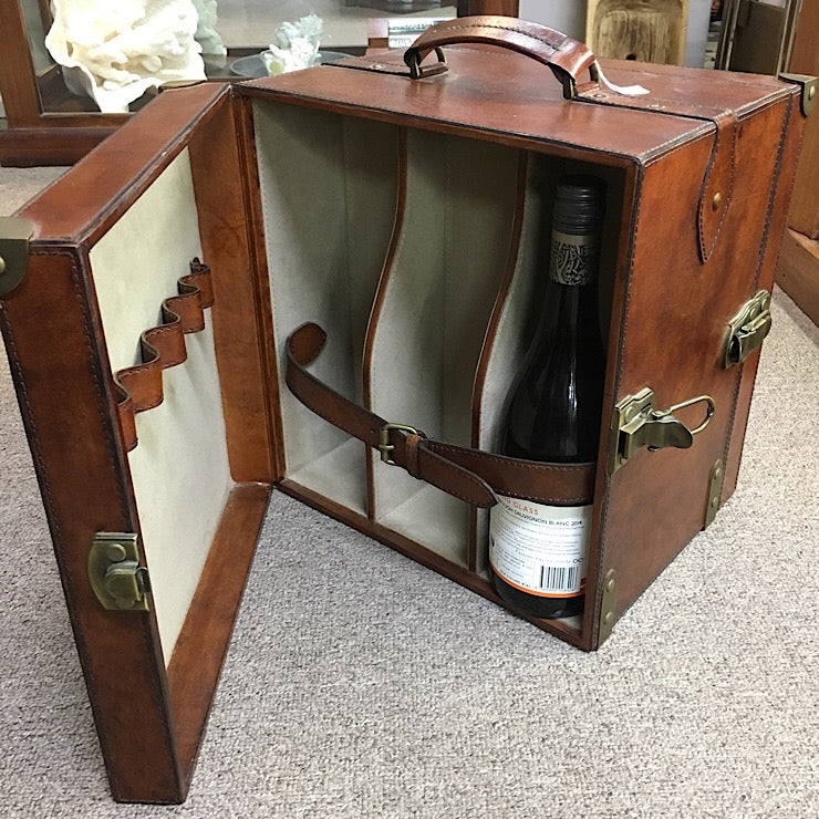 LEATHER 6 BOTTLE CARRIER