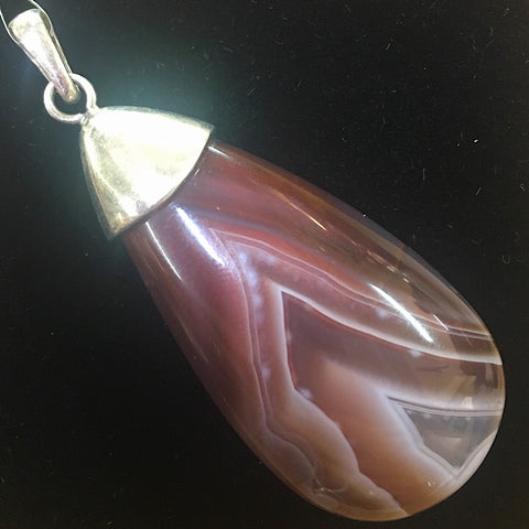 OBLONG AGATE PENDANT