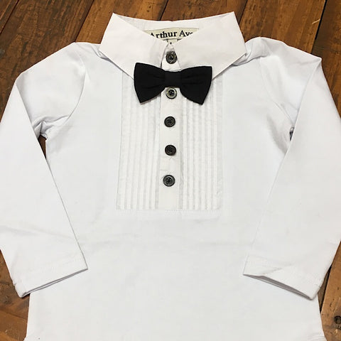 ONESIE WHITE SHIRT & TIE