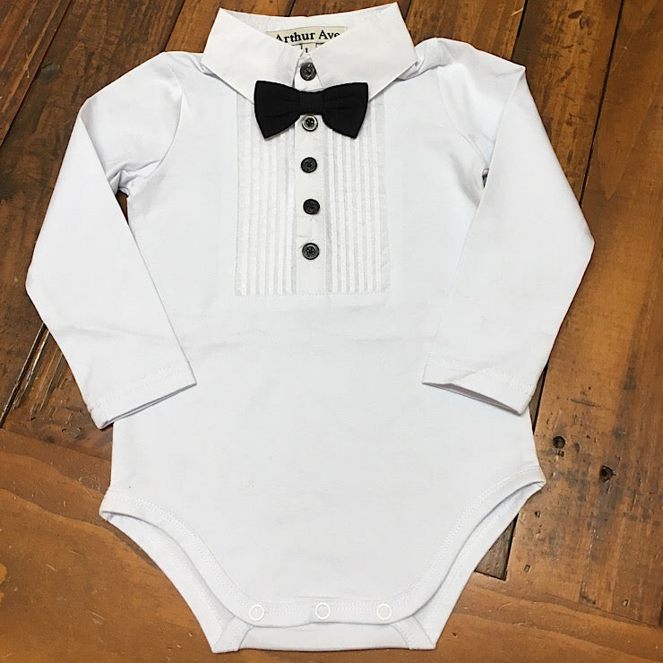 ONESIE WHITE SHIRT & TIE